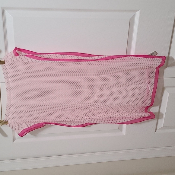 Banana Republic Pink Dot Silk Scarf - Picture 7 of 7